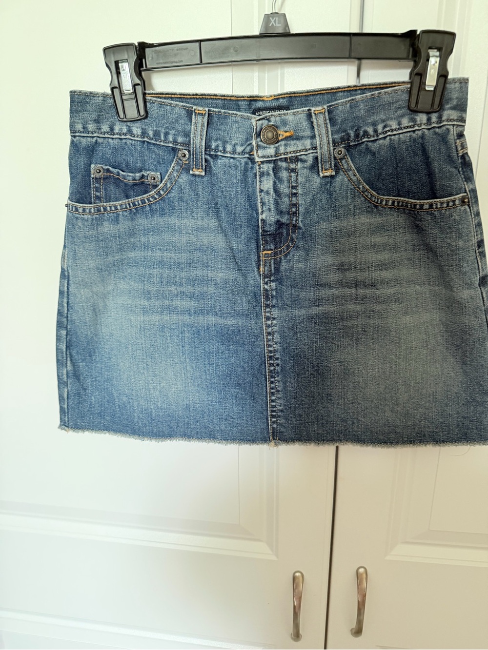 Blue Denim Mini Skirt - Casual Women's Jean Skirt